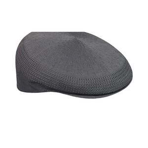 Kangol Tropic 504 Ventair Flat Cap Grey Mesh Ivy Hat XL Mens preppy grandpa golf